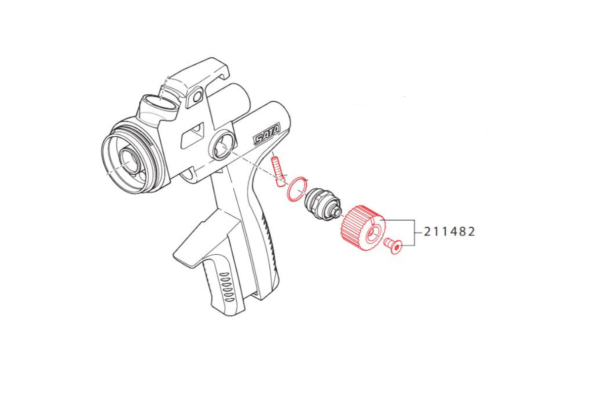 Ohjausnuppi Ruuvilla 211482