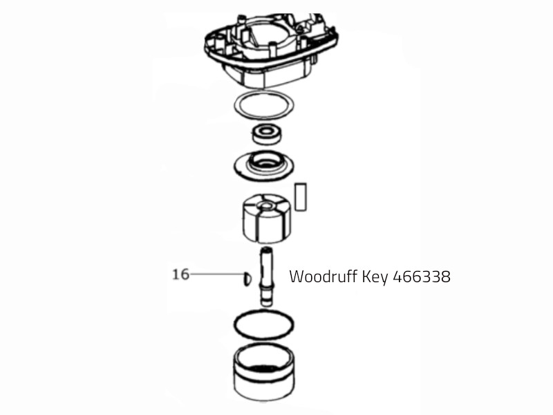 Woodruff-avain 466338