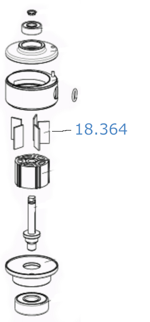 Setti 10 Siipipalkkia Skorpio III 1,45 X 11 X 19,92Mm