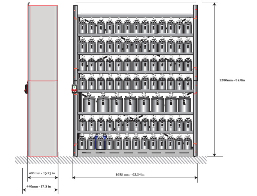 Alphamix 160 Järjestelmän Yläosa 4 X 1 Litran