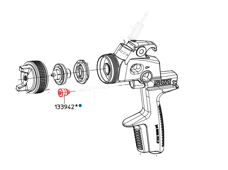 Ilmastointipistoolin Pakkaustuki 3000