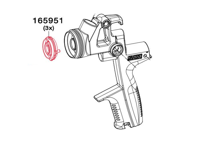 Ilmanjakelusovitin 165951 Jet 4000 B:lle